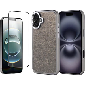 Apple iPhone 16 Plus Kılıf Taşlı Tasarımlı Zore Kapi Kapak + Temperli Cam Ekran Koruyucu