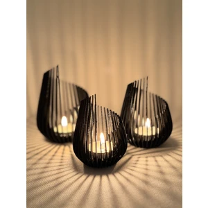 3'lü Tealight Mumluk Şık Tasarım