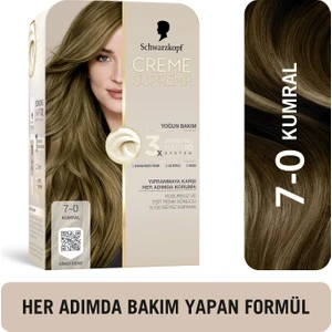 Creme Supreme Yoğun Bakım Full Kit 7-0 Kumral Saç Boyası