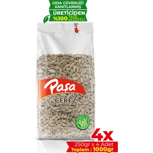 Paşa Kuruyemiş Çiğ Iç Ay Çekirdeği Şeffaf Paket 250 gr x 4 Adet (1 Kg)