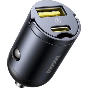 30W Tiny Star Mini (Usb-A+Usb-C) Araç Şarj Cihazı - Siyah