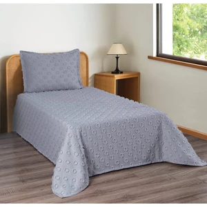 Ponpon Desenli 2 Parça Tek Kişilik Yatak Örtüsü