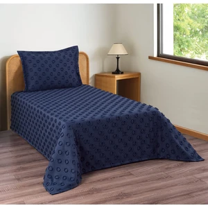 Ponpon Desenli 2 Parça Tek Kişilik Yatak Örtüsü