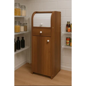 Zeta Çekmeceli Ekmeklik Dolabı-Barok Ceviz