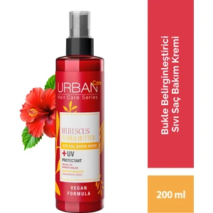 URBAN Care Hibiscus&Shea Butter Kıvırcık ve Dalgalı Saçlara Özel Sıvı Saç Bakım Kremi-Vegan-200 ML