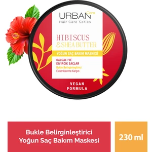 Hibiscus & Shea Butter Kıvırcık ve Dalgalı Saçlara Özel Yoğun Saç Bakım Maskesi 230 Ml-Vegan