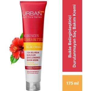 URBAN Care Hibiscus&Shea Butter Kıvırcık ve Dalgalı Saçlara Özel Şekillendirici Bakım Kremi-175 ML