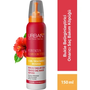 URBAN Care Hibiscus & Shea Butter Bukle Belirginleştirici Onarıcı Saç Bakım Köpüğü 150 ml - vegan