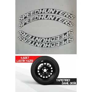 AS Tuning Speed Hunters Motosiklet ve Otomobil Araç 3D Oto Lastik Yazısı Sticker Arma 4 Adet