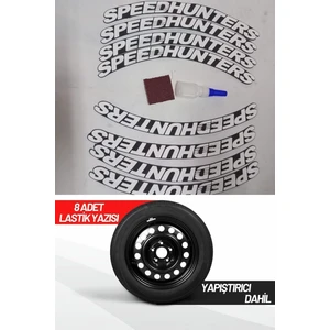 AS Tuning Speed Hunters Motosiklet ve Otomobil Araç 3D Oto Lastik Yazısı Sticker Arma 8 Adet