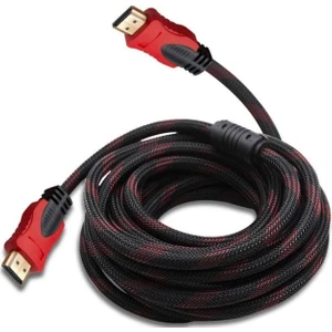 3 Metre Örgülü 1080P HDMI Kablo Tv Bilgisayar Uydu Projeksiyon Full Hd Görüntü Ses Aktarma Kablosu