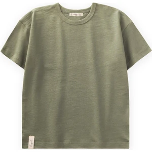 Basic T-Shırt 1-10 Yaş Olive