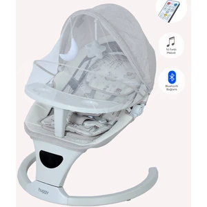 Rockie Yenidoğana Uygun Hareket Sensörlü Kumandalı Bluetooth Müzikli Mama Tepsili Ana Kucağı
