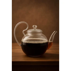 Ateşe Dayanıklı 800Ml Cam Demlik Lilyum Düşmez Kapaklı 75203