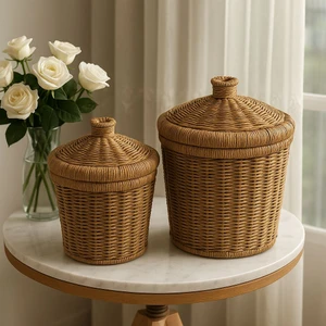 RATTAN 2'Lİ PATATES SOĞAN SEPETİ