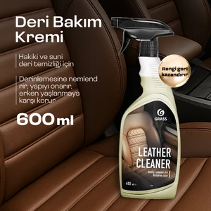Leather Cleaner 600ML Oto Araç Deri Besleyici Krem Koltuk Bakım Kremi Deri Koltuk Temizleme