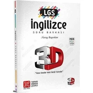 3D Yayınları 8. Sınıf LGS Ingilizce Soru Bankası