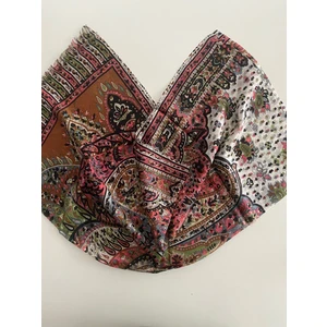 Mehlika Desen Hint Ipeği Fular Şal