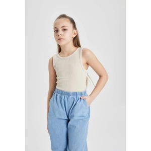 Kız Çocuk Bisiklet Yaka Basic Atlet