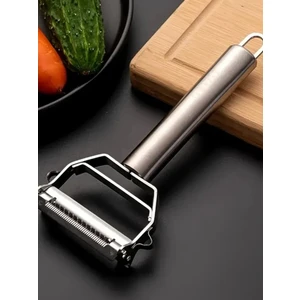 Paslanmaz Çelik Turbo Jülyen Sebze ve Meyve Soyucu Pratik Soyacak / Çift Yönlü Soyacak