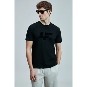 Pamuk Karışımlı Regular Fit Bisiklet Yaka Logolu T Shirt Erkek T Shirt 111020243
