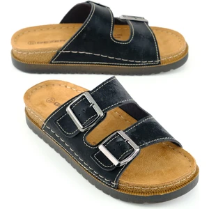 Kadın Yazlık Suni Deri Iki Toka Ayarlanabilir Comfort Taban Günlük Terlik