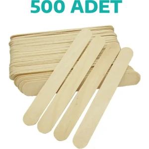 500 Adet Abeslang Geniş Dil Çubuğu Ahşap Büyük Dondurma Dil Basma Çubuğu