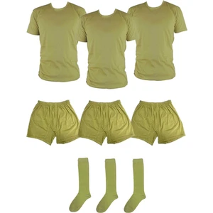 Er Asker 3'lü Çamaşır Seti & 3fanila& 3boxer& 3 Boxer