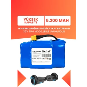 Hoverboard / Elektrikli Kaykay Bataryası 36v 5.200mah (YÜKSEK KAPASİTE) Güçlendirilmiş Batarya