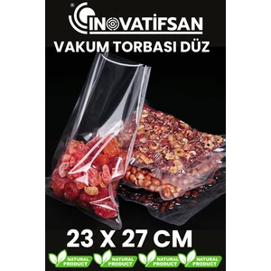 Vakumlu Poşet Düz Endütriyel 23X27 cm
