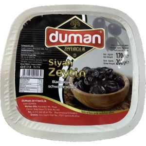 Duman Gurme Gemlik Yağlı Sele Siyah Zeytin 200 GR