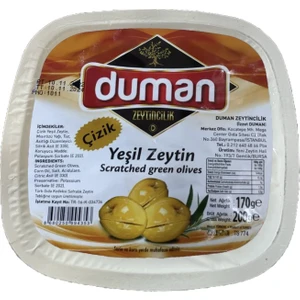 Duman Gurme Çizik Yeşil Zeytin 200 GR