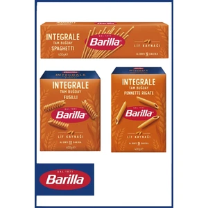 Tam Buğday Makarna Sepeti 400 gr x 3 Adet (Kalem, Spagetti, Burgu) Tek Ebat