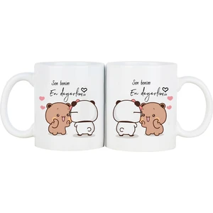 Bubu Dudu 'sen Benim En Değerlimsin' Porselen Kupa Bardak (Çiftli)