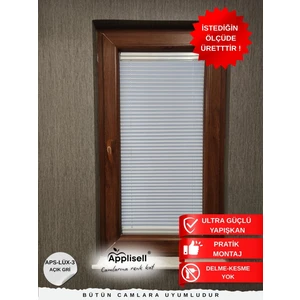 Pvc Cam Perdesi – Yapışkanlı Plise Perde | Kolay montaj