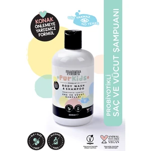 Mammacomica Dough Purkids Prebiotikli Vegan Saç ve Çocuk Şampuanı 500 ml