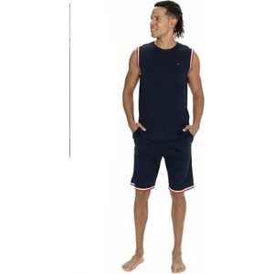 U.s. Polo Assn. Erkek Alt Üst Kolsuz Yuvarlak Yaka Pijama Şort Takımı