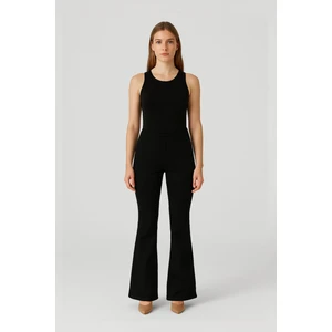 Kadın Skinny Fit Siyah Esnek Pantolon