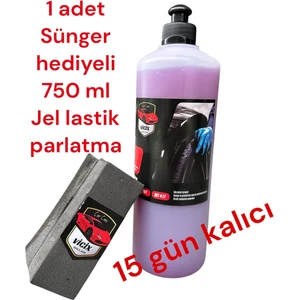 Jel Lastik Parlatıcı 750 ml 1 Adet +Sünger
