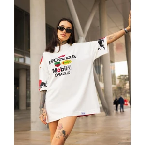 Oversize Unisex Honda Mobil1 Tişört