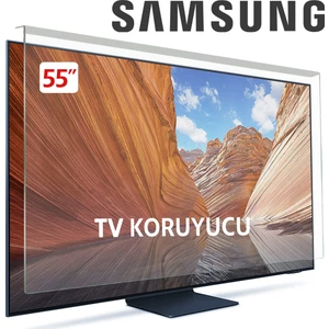 Best Ekran  Samsung 55QN90D Tv KIRILMAZ Ekran Koruyucu - Samsung 55" Inç 138CM 139 Ekran QE55QN90DATXTK Neo QLED Kırılmaz Koruyucu