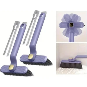 2 Adet 360 Derece Döner Başlıklı Cımbızlı Toz Mutfak Banyo Temizlik Fırçası