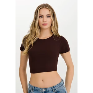 Kadın Likralı Kollu Crop