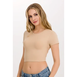 Kadın Likralı Kollu Crop