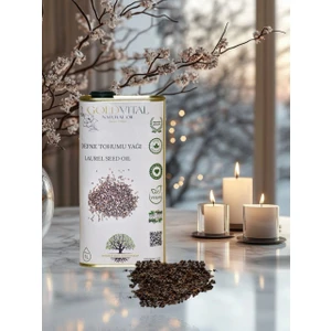 Gold Vital Defne Tohumu Yağı 1 Lt - Soğuk Sıkım, Saf & Doğal Ürün