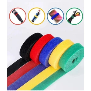 5 Metre 1 cm Cırt Cırt Sabitleyici Kablo Düzenleyici Eşya Sabitleyici Şerit Cırt