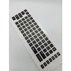 Ysf Teknoloji Arapça Ingilizce Notebook Klavye Sticker Etiketi Siyah