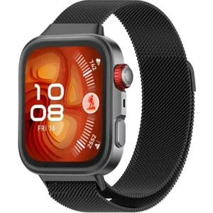 Huawei Watch Fit 4 / Fit 4 Pro Uyumlu Metal Hasır Örgü Manyetik Kordon Kayış