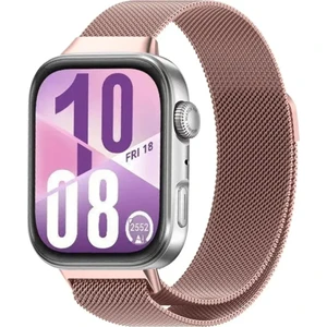 Huawei Watch Fit 4 / Fit 4 Pro Uyumlu Metal Hasır Örgü Manyetik Kordon Kayış