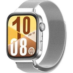 Huawei Watch Fit 4 / Fit 4 Pro Uyumlu Metal Hasır Örgü Manyetik Kordon Kayış